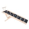 VEVOR Dog Ramp, Folding Pet Ramp for Bed, Adjustable Dog Ramp for Small, Large, Old Dogs & Cats, Wooden Pet Ramp with 47.2" Long Ramp, Adjustable from