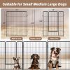 Dog Playpen Indoor Outdoor, 32" Height 8 Panels Fence with Anti-Rust Coating, Metal Heavy Portable Foldable Dog Pen for Large, Medium Small Dogs RV Ya