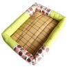 Breathable Pet Puppy Cooling Mat Bed Summer Protection Cervical Spine Cat Dog Ice Mat Square Rattan Kennel Supplies